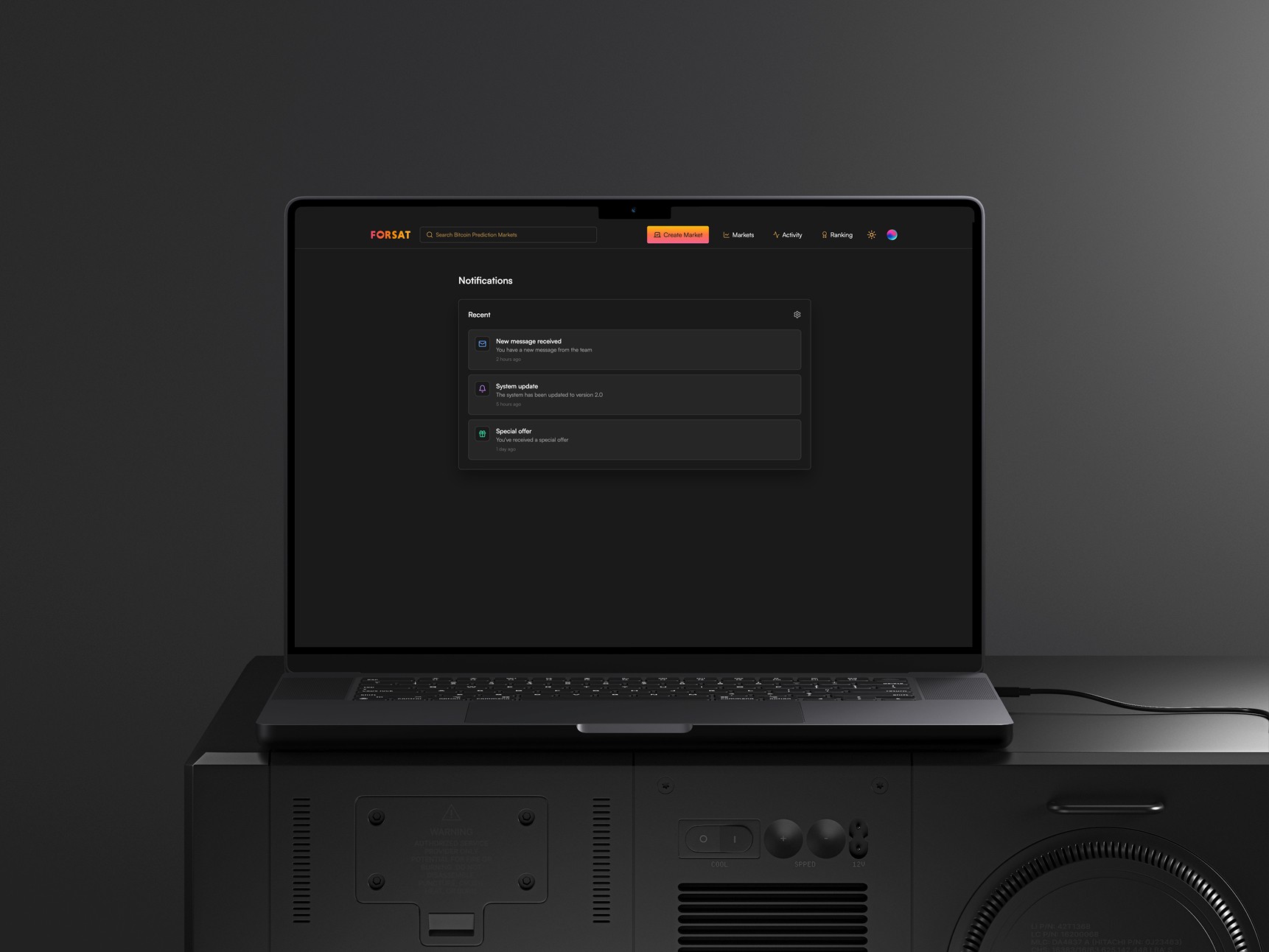 Forsat notifications view