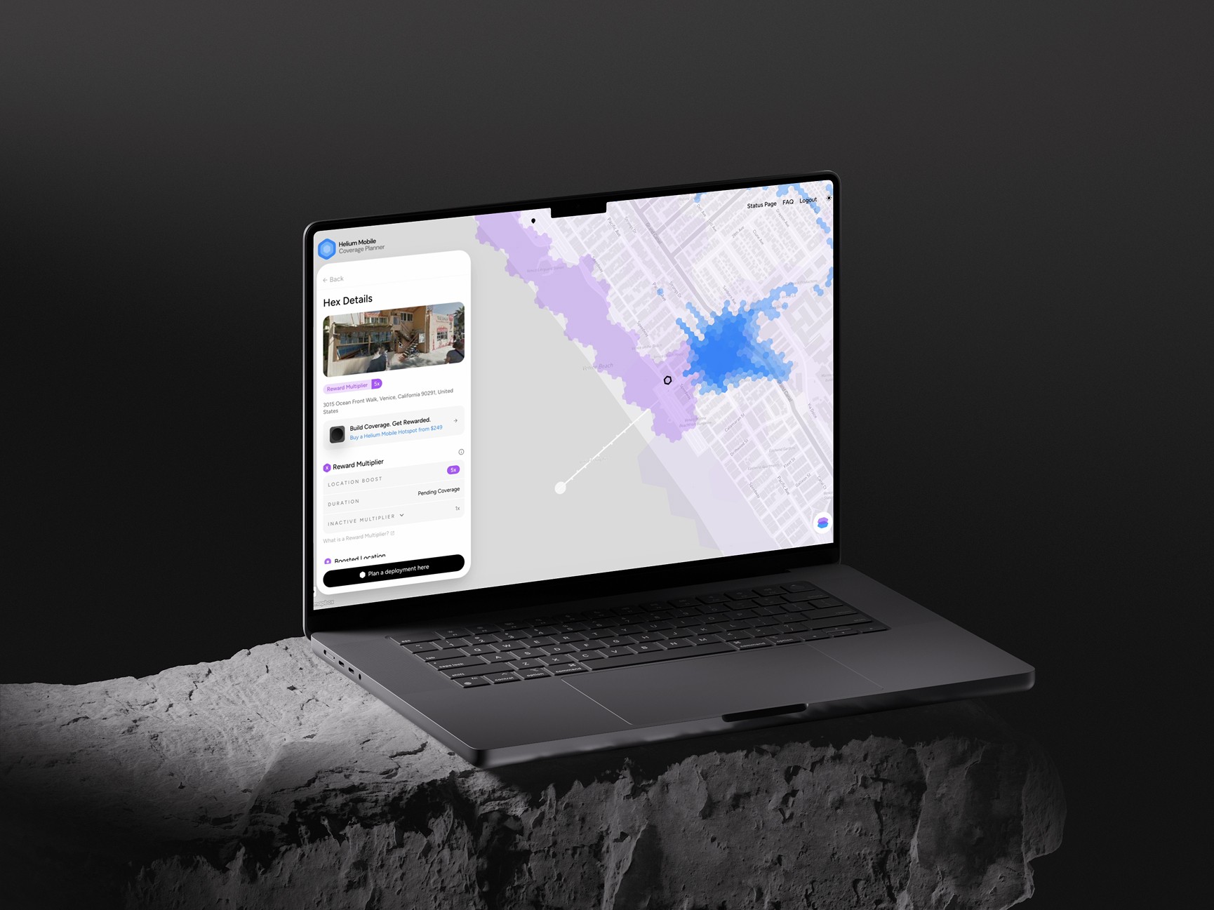Laptop showing hex details with boost multiplier