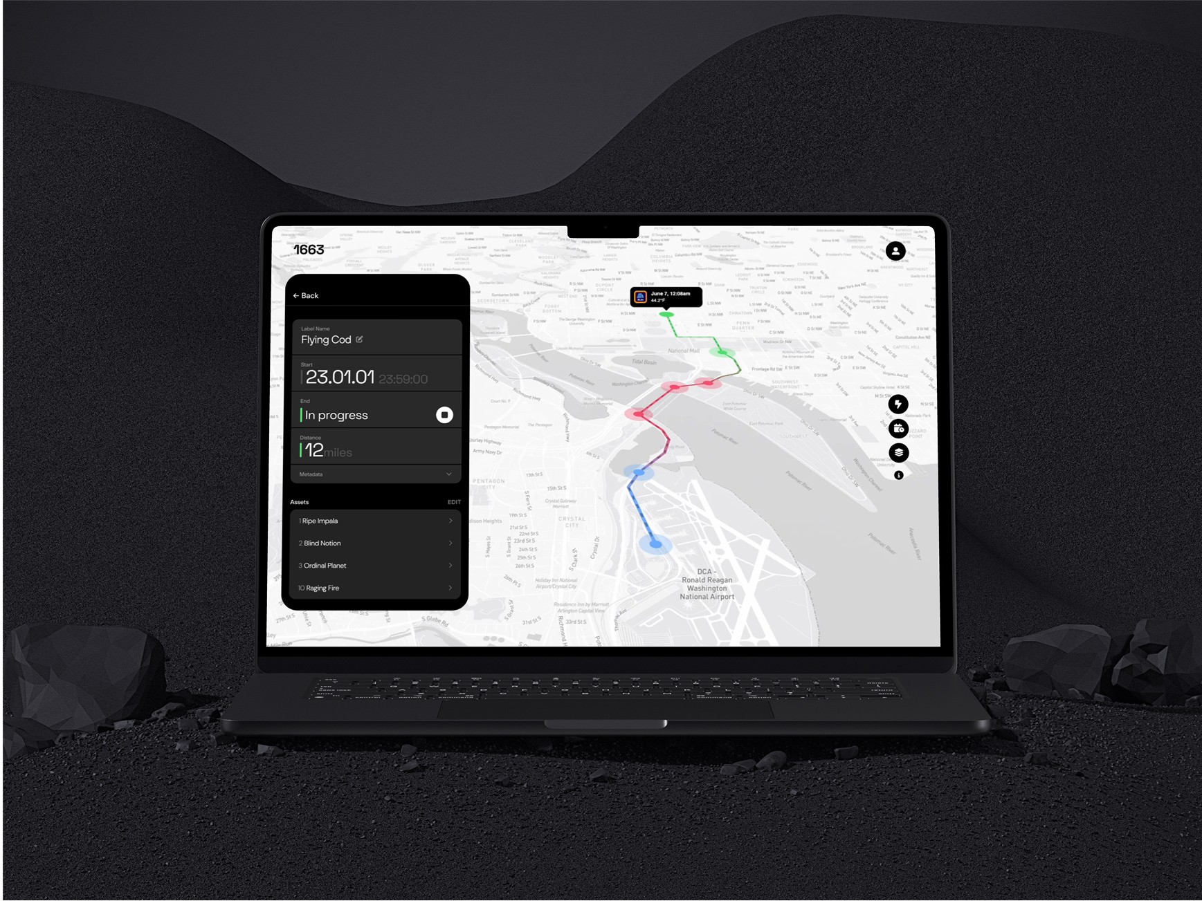 1663 asset tracking view