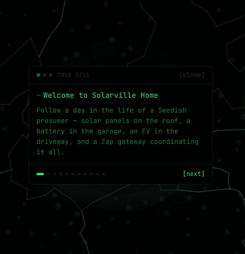 Explorer map view showing network nodes across Europe