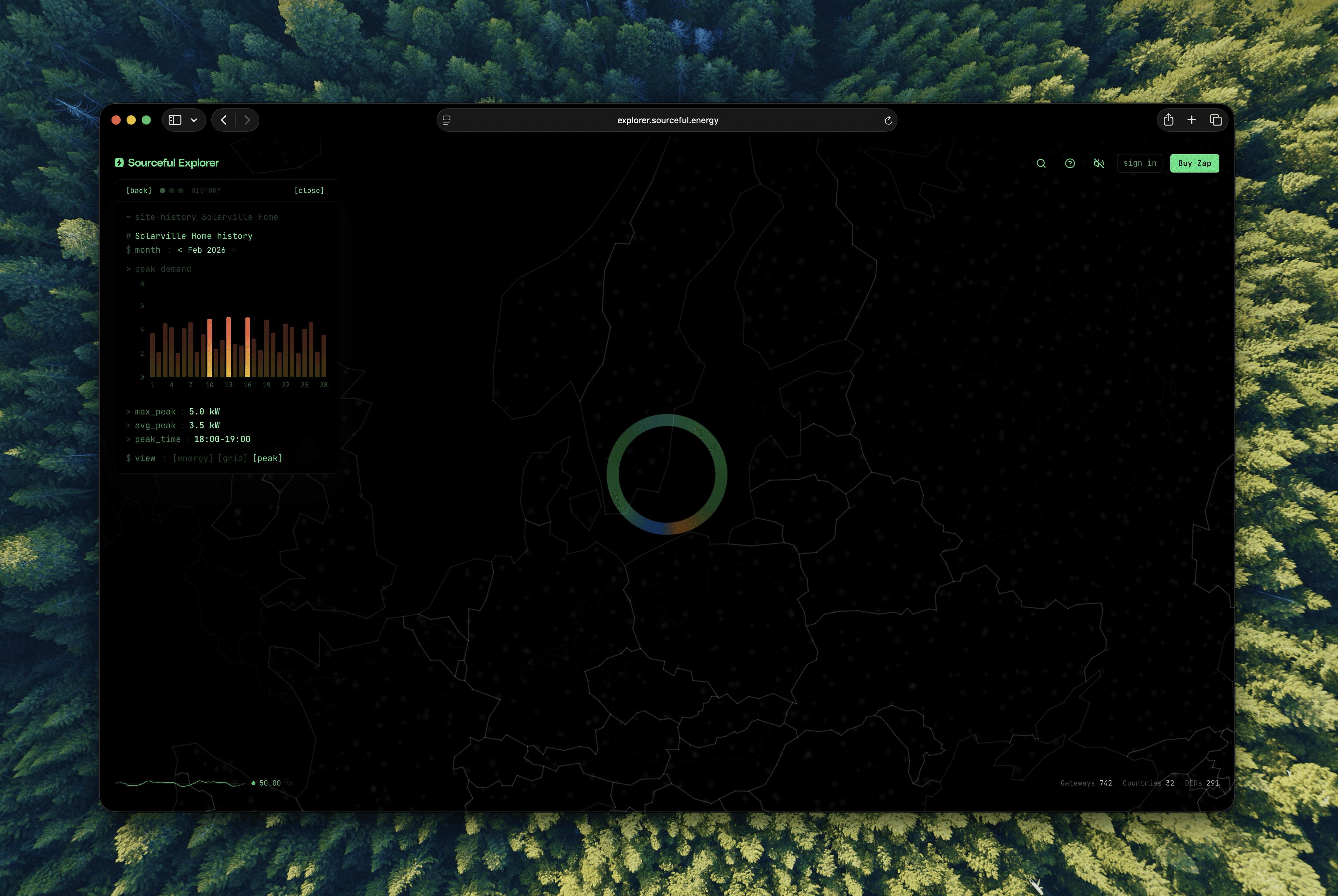 Close detail of Explorer interface