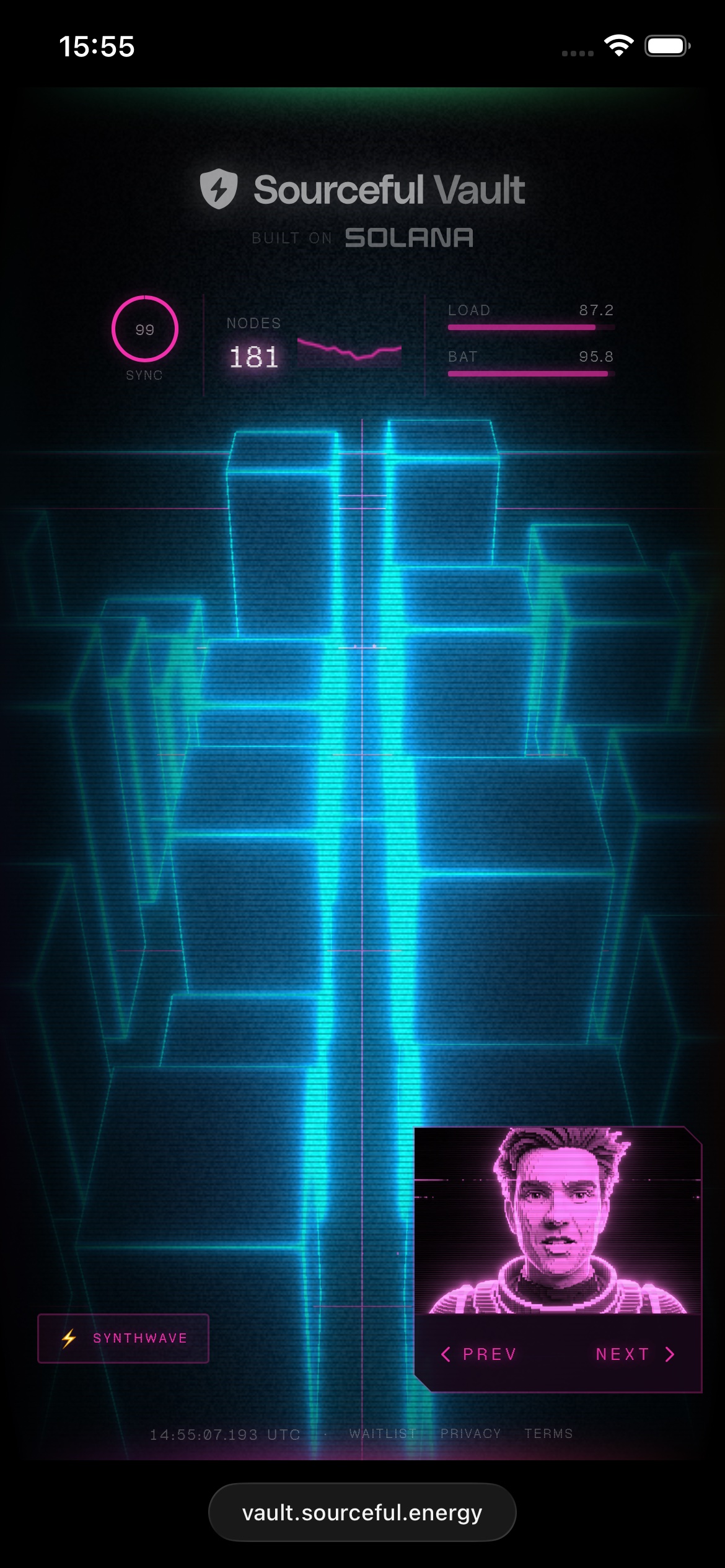 Synthwave theme, property field